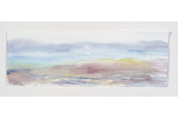 Making Space I, watercolour on Fabriano Artistico, 22x8 in.